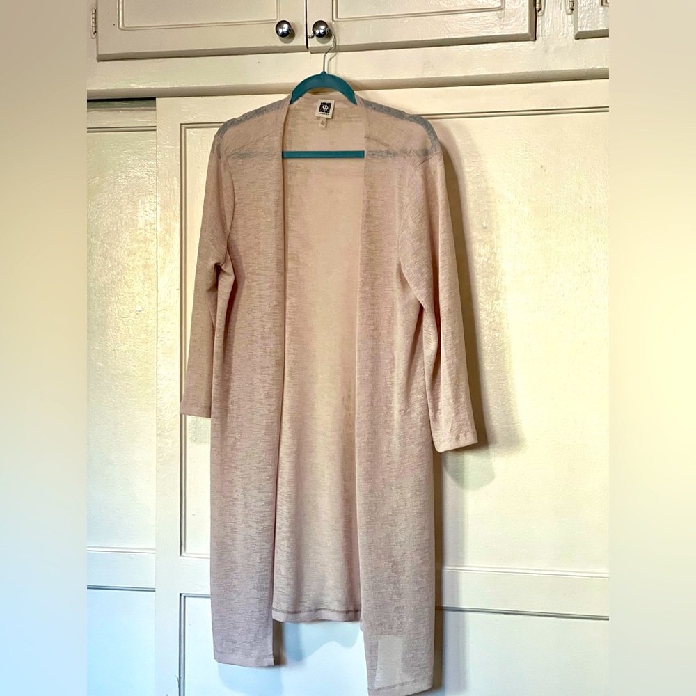 Beige, Long Cardigan